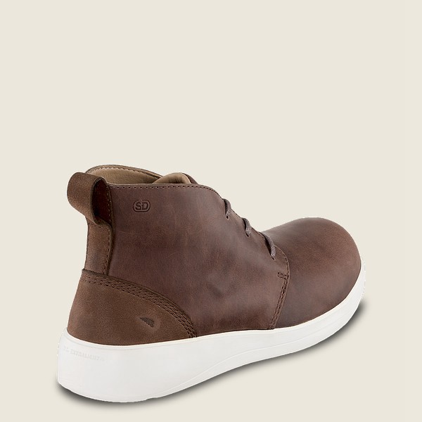 Work Støvler Dame - Red Wing Zero-G Lite - Safety Toe Chukka - Mørkebrune - PXEJFI-264